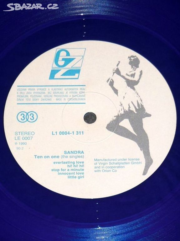 LP Sandra - Ten On One (The Singles) (1987). - Most - Sbazar.cz